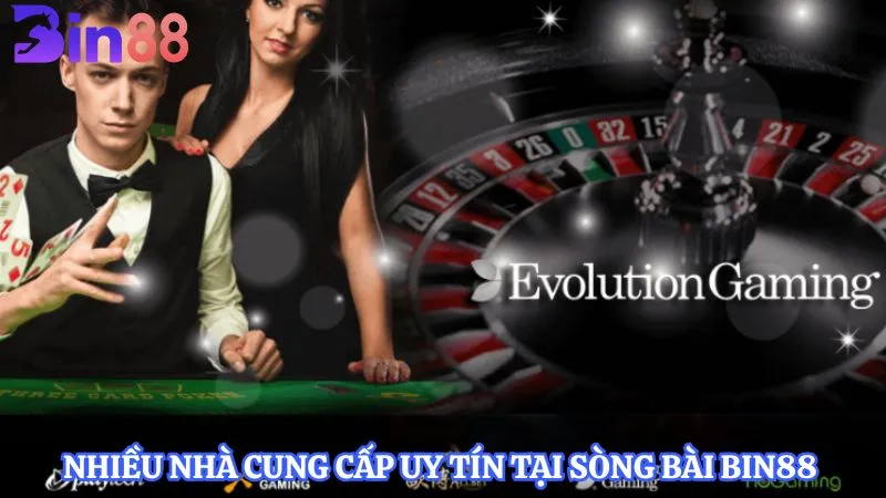 Nhiều nhà cung cấp uy tín tại sòng bài BIN88 